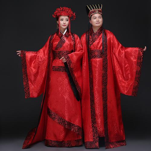 如果结婚新娘想穿古装服（比如汉服），新郎能穿西装吗，不能的话穿什么好？除了大袍子的古装服？(结婚新娘穿古装新郎穿什么颜色)-图2