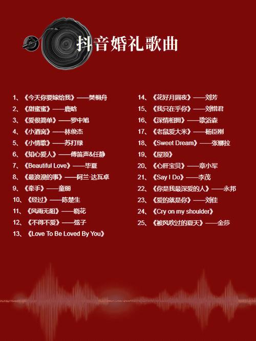 结婚歌曲有哪些适合结婚用的歌曲？(结婚用的一首歌曲是什么歌曲啊)-图3