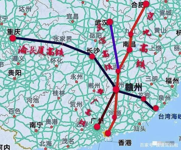 赣广高铁介绍？南昌至深圳高速公路经过的县市？-图2