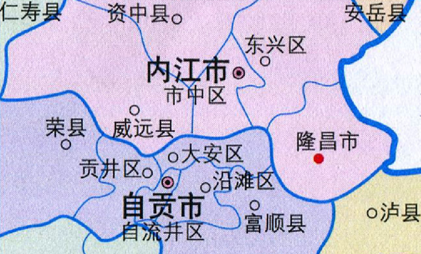 内江有几个区县？内江市主城区包括哪些？-图1