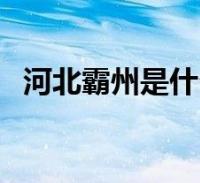 什么什么霸州？霸州是哪个省哪个市的？-图2