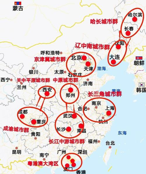 八大城市群到底是哪八个？中国第一个城市群？-图2