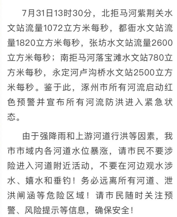 涿州物价高吗生活水平怎么样？河北泄洪有提前通知吗？-图2