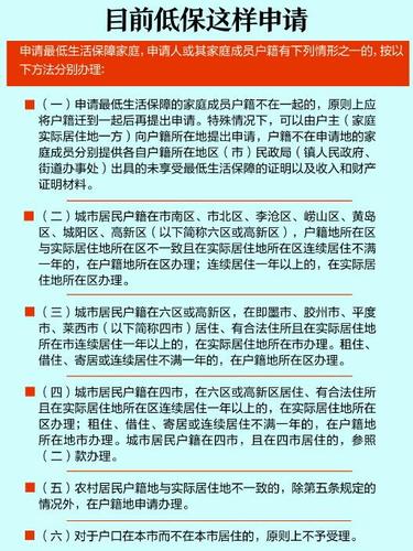 青岛外来人员落户政策？青岛市申请低保户的标准和要求是？-图2