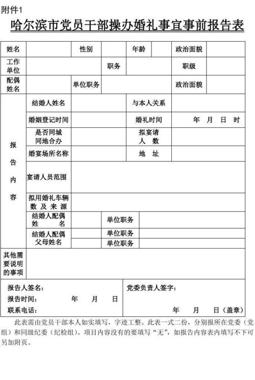 婚丧嫁娶报备表怎么填？（婚礼筹备表格）-图1