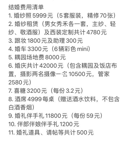 办一场婚礼完完整整下来需要多少钱？（做一场婚礼多少钱）-图2