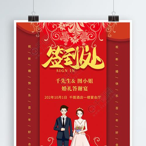 结婚迎宾海报怎么选？（主题婚礼会场布置签到）-图2